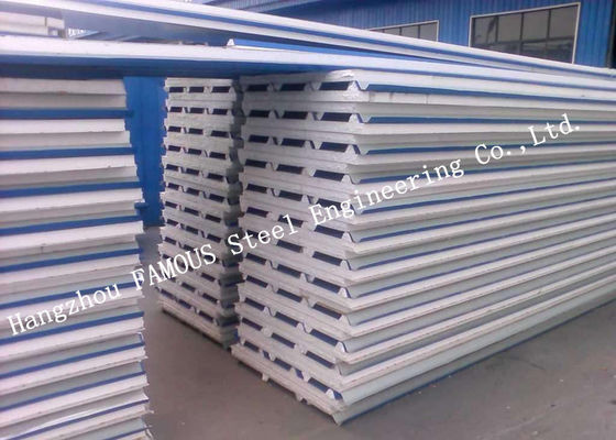 Corrugated Waterproof 50mm EPS Sandwich Wall Panels