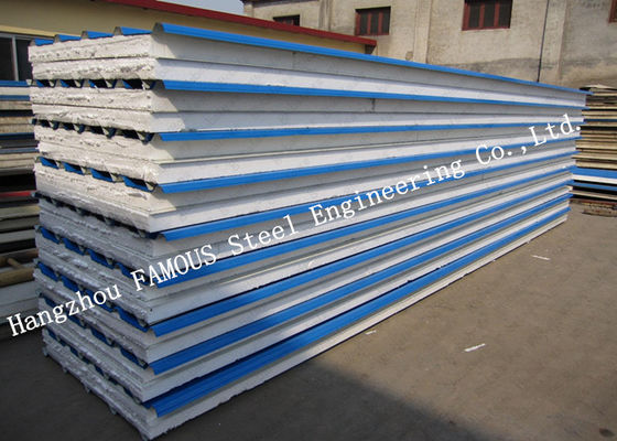 Corrugated Waterproof 50mm EPS Sandwich Wall Panels