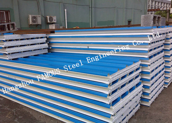 Corrugated Waterproof 50mm EPS Sandwich Wall Panels