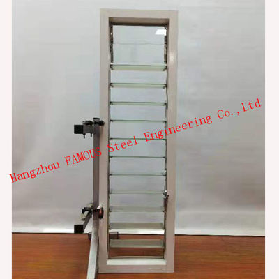 PVDF Surface Aluminium Glass Shutter Ventilated Adjustable Louver Jalousie