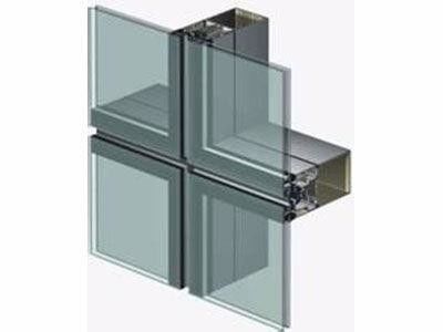Invisible Frame Aluminum Glass Wall 120 Type Glass Curtain Wall