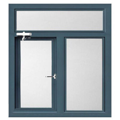 Toughened Glass Aluminum Storm Windows Soundproof Corrosion Resistant