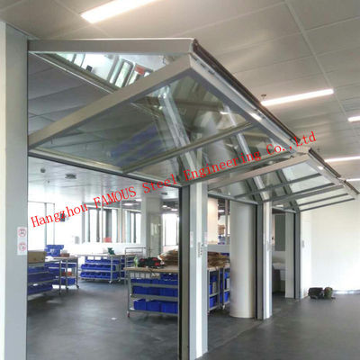 Bifold Aluminum Glass Windows PVDF Coating Swing Open Style