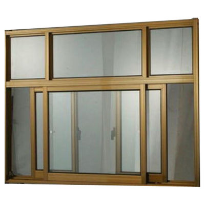 Modern Insulated Aluminium Frame Glass Sliding Windows PVDF Surface