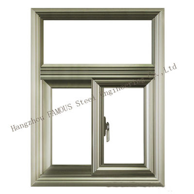 Grey Laminated PVB Sound Insulation Glass Windows With T4 Temper