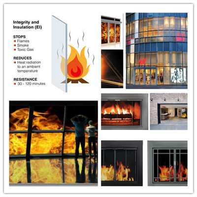 6060 Fire Resistant Aluminum Glass Wall Soundproof 6063 T5 Grade