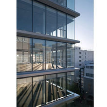 Tempered Glass Building Exterior Curtain Wall With Electrophoresis