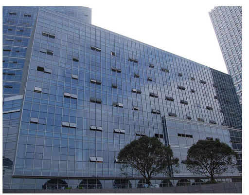 Structural Glass Frameless Curtain Wall Mullionless Spider Double Glazed Wall