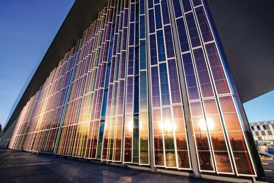 PV Glass Colored BIPV Building Integrated Photovoltaics AR Coated
