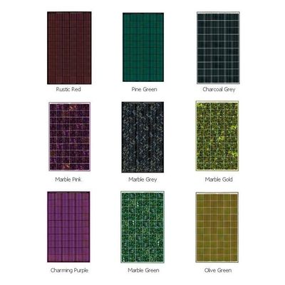 PV Glass Colored BIPV Building Integrated Photovoltaics AR Coated