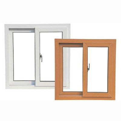 Double Glazed Soundproof Sliding UPVC Glass Windows Heat Insulation Anti Theft