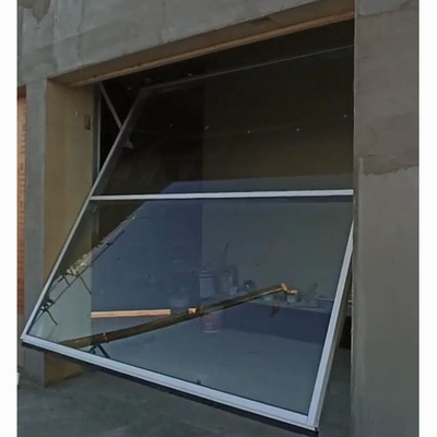 Steel Frame Counterweight Tilt Up Glass Doors For Commercial Building