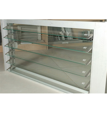 Transparent Frosted Sunshade Glass Louvers Window Good Permeability