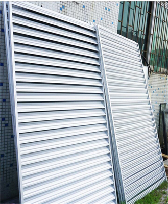 Powder Coating Aluminum Louvers Window Sound Insulation Adjustable Ventilation