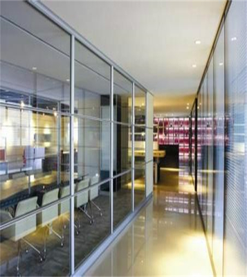 Interior Aluminium Frame Glass Partition Walls Movable For Office Partitions