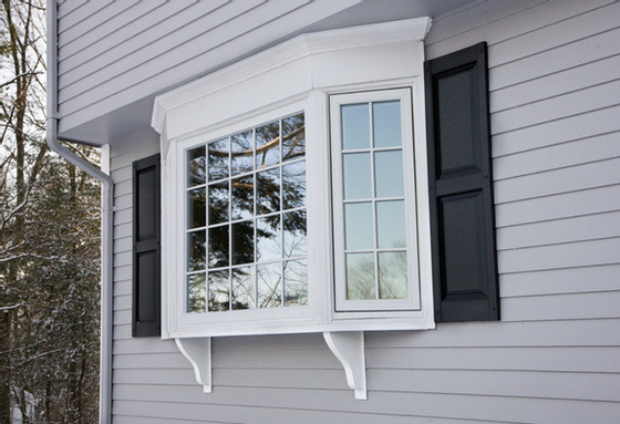 Double Glazed Soundproof Aluminum Bay Window For Balcony Garden