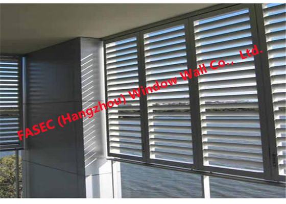 Windproof Aluminum Storm Windows Jalousie Louver Windows With Screen Mesh