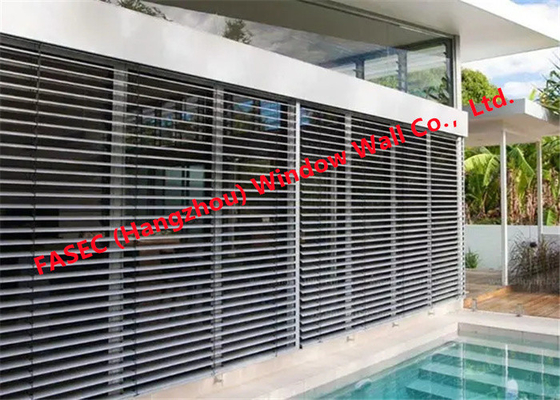 Customized Aluminum Adjustable Louvers Window Breezeway Jalousie Windows