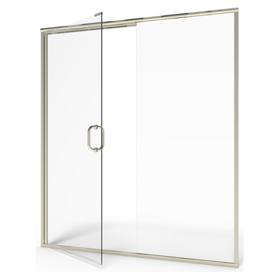 Modern Aluminum Frameless Pivot Shower Door Double Glass