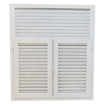 Vinyl Adjustable Waterproof Aluminium Louver Window UPVC Casement Indoor