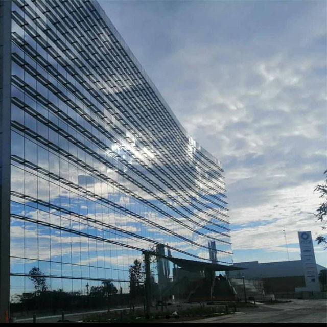 Wind Resistant Glass Curtain Wall Facade Cladding Structural Curtain Wall System