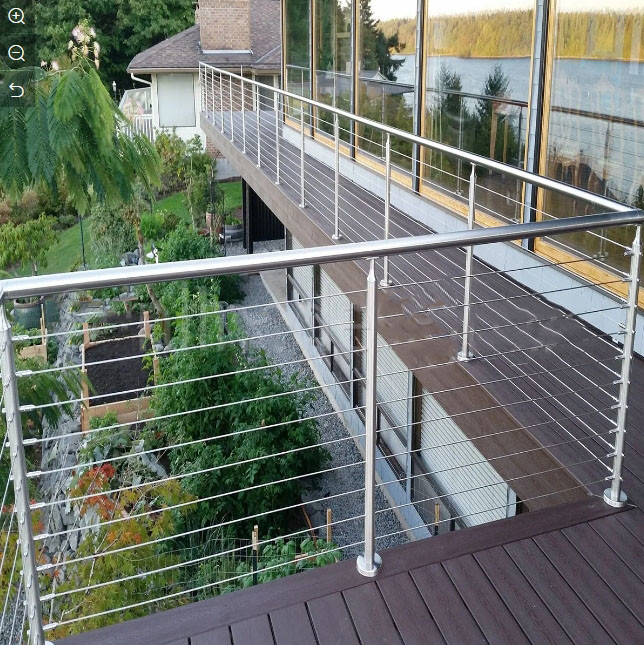 90 - 120mm Height Stair Hand Railings With Glass Thickness 8mm - 17.5mm
