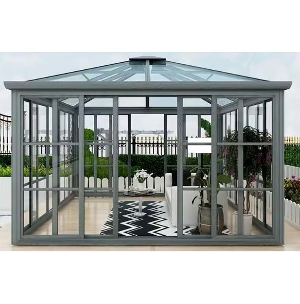 Customized Size Glass Houses with Free Standing Design and Waterproof Aluminum Frame