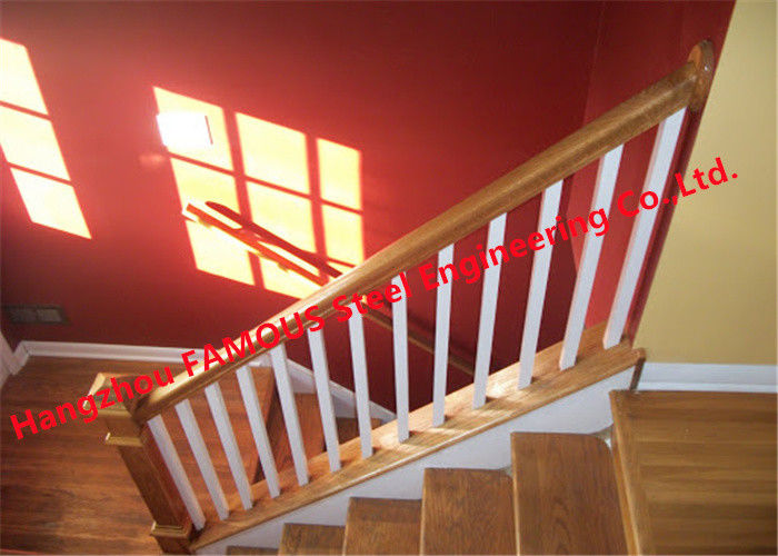 Modern 1000mm Stair Hand Railings , 3FT Wooden Handrails For Indoor Stairs