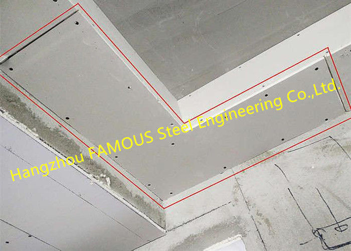 Paper Faced 6-18mm Gypsum Ceiling Boards , Gypsum Sheet Ceiling