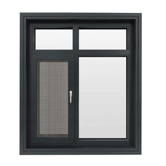 Modern Design Residential Windproof Sunshade Double Glazed Casement Swing Windows