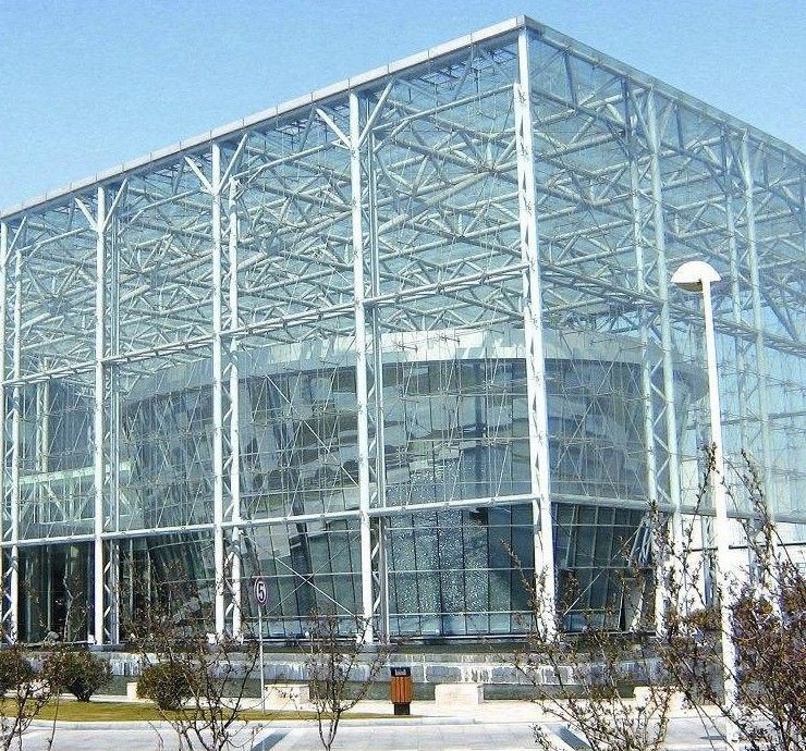 Building Exterior Shopping Mall Aluminum Glass Wall PVDF Anodized Surface