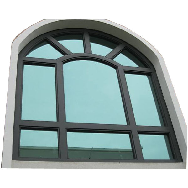 Aluminum Double Tempered Glass Window Sound Insulation Decorative PVDF