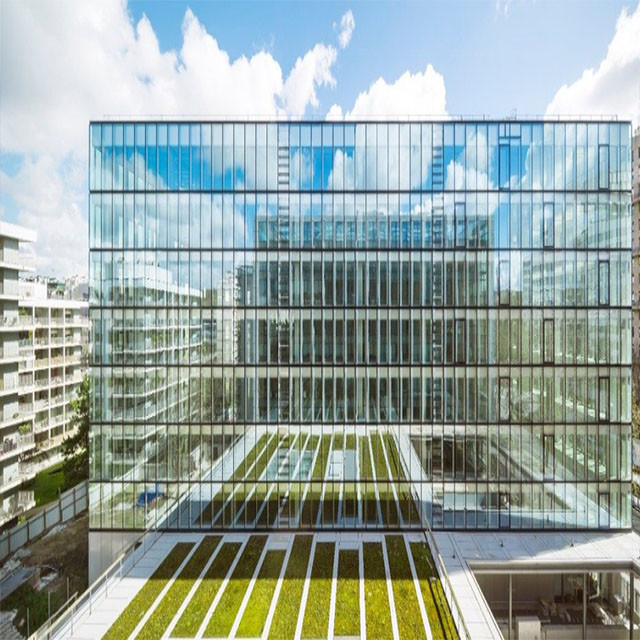 Aluminium Storm Windows Glass Curtain Wall Facade Exterior Curtain Wall