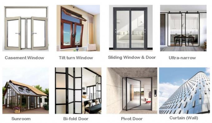 6000 Series Anodized Aluminum Storm Windows Casement Aluminium Door Profile