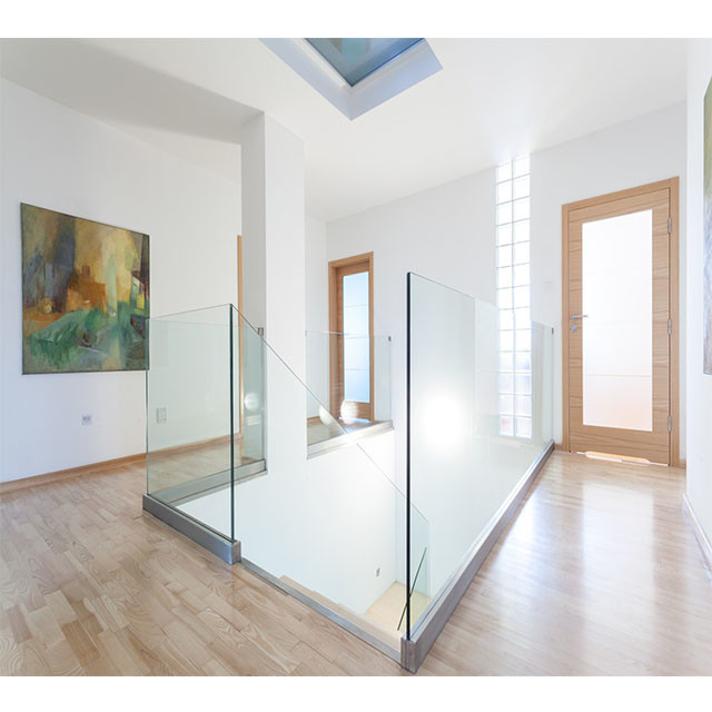 Floor Mounted Frameless Glass Balustrade Kits Including Top Rail